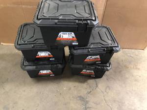 lot 23 image: Lot of Plano 16 qt. Storage Crate Customer Returns See Pictures