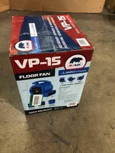 lot 39 image: B-Air 18 HP Air Mover Carpet Dryer Floor Blower Fan for Home Use in Blue Customer Returns See Pictures