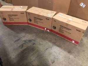 lot 40 image: 3 Lots of Collins 29 in. Gray Bar Stool (Set of 2) by Picket House Furnishings ( 6 Chairs) Customer Returns See Pictures