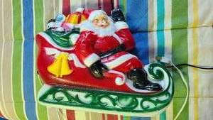 lot 194 image: Blow Molded Christmas ornament, loo...