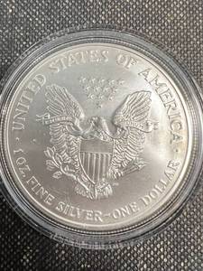 1999 AMERICAN SILVER EAGLE 1 TROY OZ .999 FINE SILVER IN AIRTITE