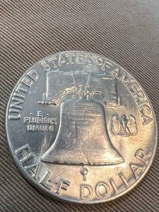 1960 US FRANKLIN HALF DOLLAR BU-UNC
