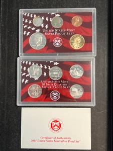 2001 US SILVER PROOF SET IN ORIGINAL PACKAGING