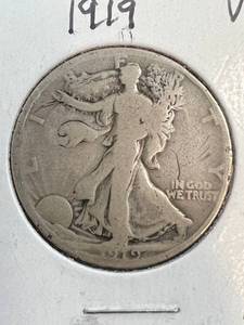 1919 US WALKING LIBERTY HALF DOLLAR