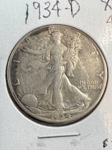 1934-D US WALKING LIBERTY HALF DOLLAR