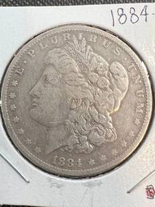 1884-O US MORGAN SILVER DOLLAR