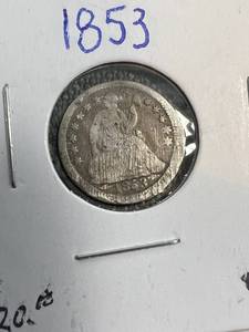 1853 US HALF DIME
