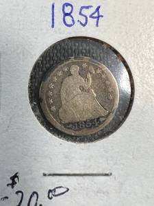 1854 US HALF DIME