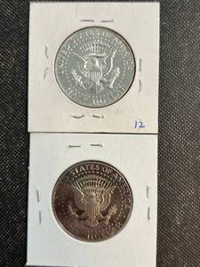 GROUP OF 2 PROOF US KENNEDY HALF DOLLARS 1970-S 1999-S