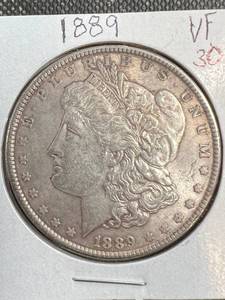 1889 US MORGAN SILVER DOLLAR