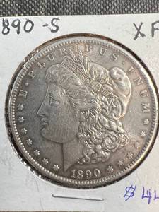 1890-S US MORGAN SILVER DOLLAR