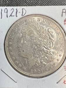 1921-D US MORGAN SILVER DOLLAR