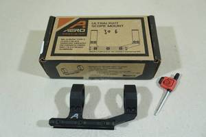 lot 22 image: Aero Precision Ultralight Scope Mount - 30mm - Extended Relief, Anodized Black