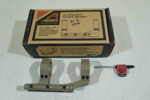 lot 23 image: Aero Precision Ultralight Scope Mount - 30mm - Extended Relief, Flat Dark Earth