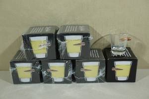 lot 42 image: 6 Lucky Shot 1.5oz Bullet Shot Glasses Have a Nice Day
