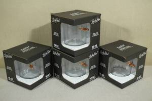 lot 46 image: 4 Lucky Shot 10oz Rocks Glasses with Bullet