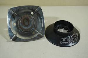 lot 57 image: Single Burner Propane Camping Portable Stove with Stand for Tank