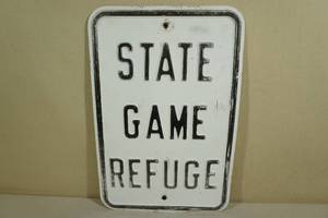 lot 87 image: MN State Game Refuge Sign
