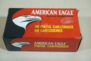 lot 128 image: 50 Federal American Eagle 357 Mag 158 Gr JSP Ammo