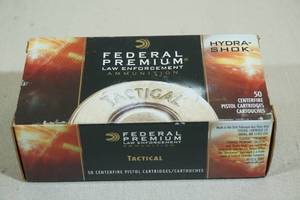 lot 129 image: 50 Federal Hydra-Shok 38 Special 147 Gr JHP Ammo