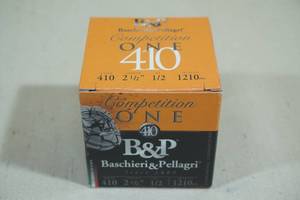 lot 138 image: 25 B&P Competition One .410 Gauge 2-12 7.5 Shot Shotshells