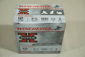 lot 145 image: 25 Winchester Super-X 12 Gauge 2-32 5 Shot Shotshells