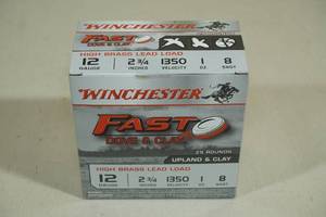 lot 146 image: 25 Winchester Fast Dove & Clay 12 Gauge 2-34 8 Shotshells