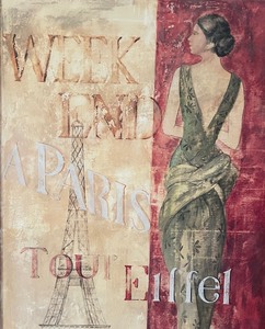 Paris Eiffel Tower Canvas Wall Decor
