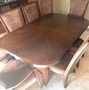 Millennium Dining Room Table with 8 Chairs by Ashley