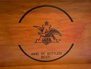 Vintage Wooden Budweiser Tray