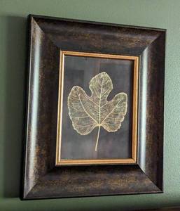 Framed Decorative Leaf Print Set