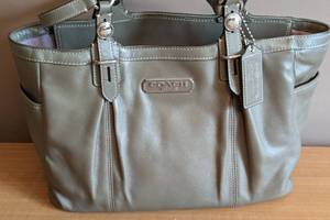 Coach Grey Leather Tote