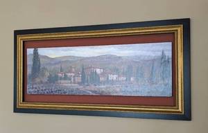 Framed Italian Countryside Print