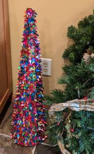 Large Christmas Wreaths and Faux Trees