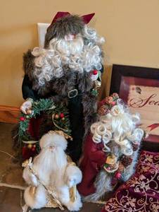 Decorative Holiday Santas and More