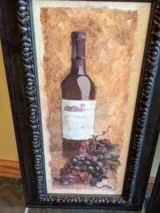 Pair of Framed Wine Prints