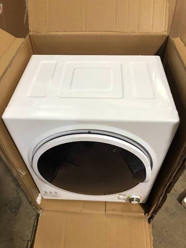 Panda 1.50 cu. ft. White and Black Electric Compact Portable