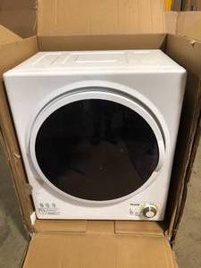 Panda 1.50 cu. ft. White and Black Electric Compact Portable Laundry Dryer  Customer Returns See Pictures