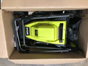 RYOBI 20 in. 13 Amp Electric Walk Behind Lawn Mower Customer Returns See Pictures