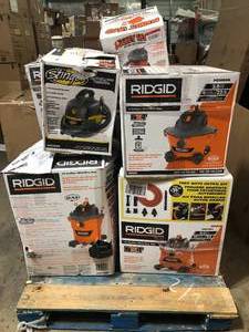 Pallet of WeDry Shop Vacs Various Models and Conditions Customer Returns See Pictures