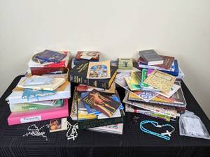 lot 48 image: A Variety of Books and Rosaries