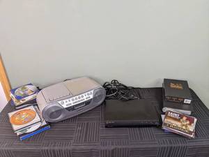 lot 85 image: Sony DVD Player, Sony Radio, DVDs, CDs and More