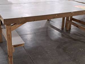 lot 30 image: Laminate Top  Wood Custom Work Table 96x48x41