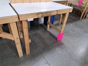 lot 47 image: Laminate Top  Wood Custom Work Table 48-12x32-34x42-34
