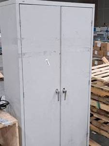 lot 56 image: Metal Office Storage Cabinet 2-door
