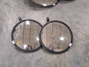 lot 140 image: Lot of (2) Uline Corner Mirrors 12x12