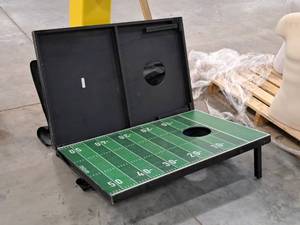 lot 153 image: Football theme Cornhole Game