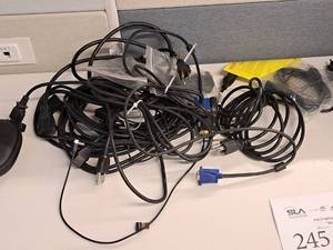 lot 233 image: Lot of  Computer Cables - Video Cables, Power Cables