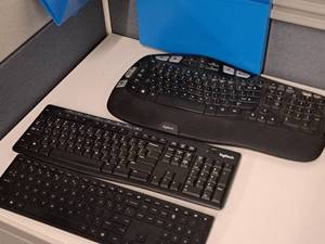 lot 241 image: Lot of (3) Wireless Computer Keyboards