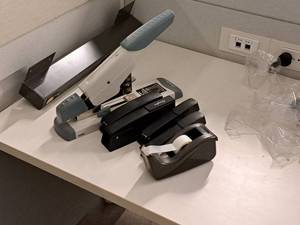lot 327 image: Lot of (6) Office Supplies - Staplers, Tape Dispensers